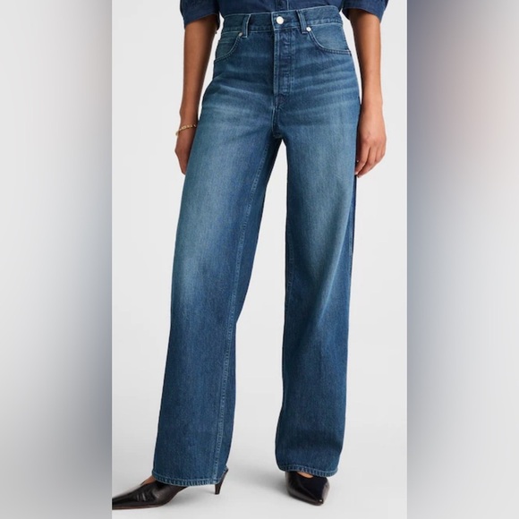 Madewell Dark Blue Flare Jeans - Picture 2 of 13